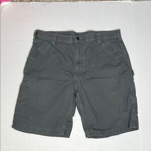 Carhartt Men's Canvas Work Shorts Gray 40Waist